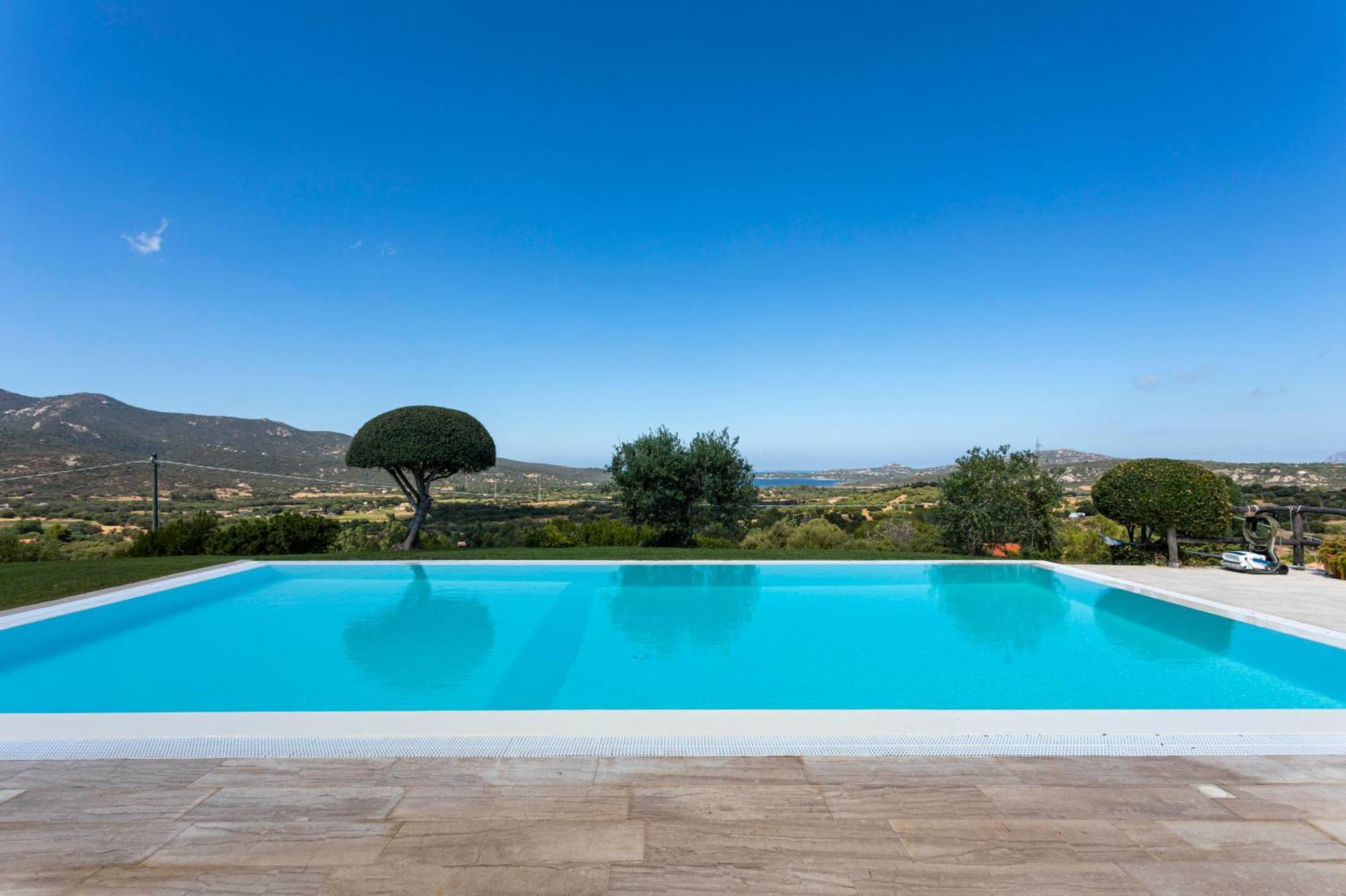 Villa Alba Esclusiva Villa Con Piscina A Sfioro E Vista Mozzafiato Sul Mare Cugnana Exteriér fotografie