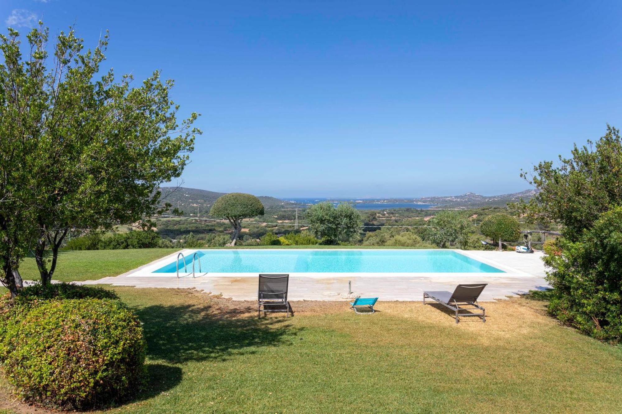 Villa Alba Esclusiva Villa Con Piscina A Sfioro E Vista Mozzafiato Sul Mare Cugnana Exteriér fotografie